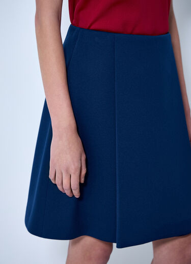 LN-CC® - Miu Miu: Technical Jersey Mini Skirt - Blue Miu Miu Technical Jersey Mini Skirt Blue miu0264103