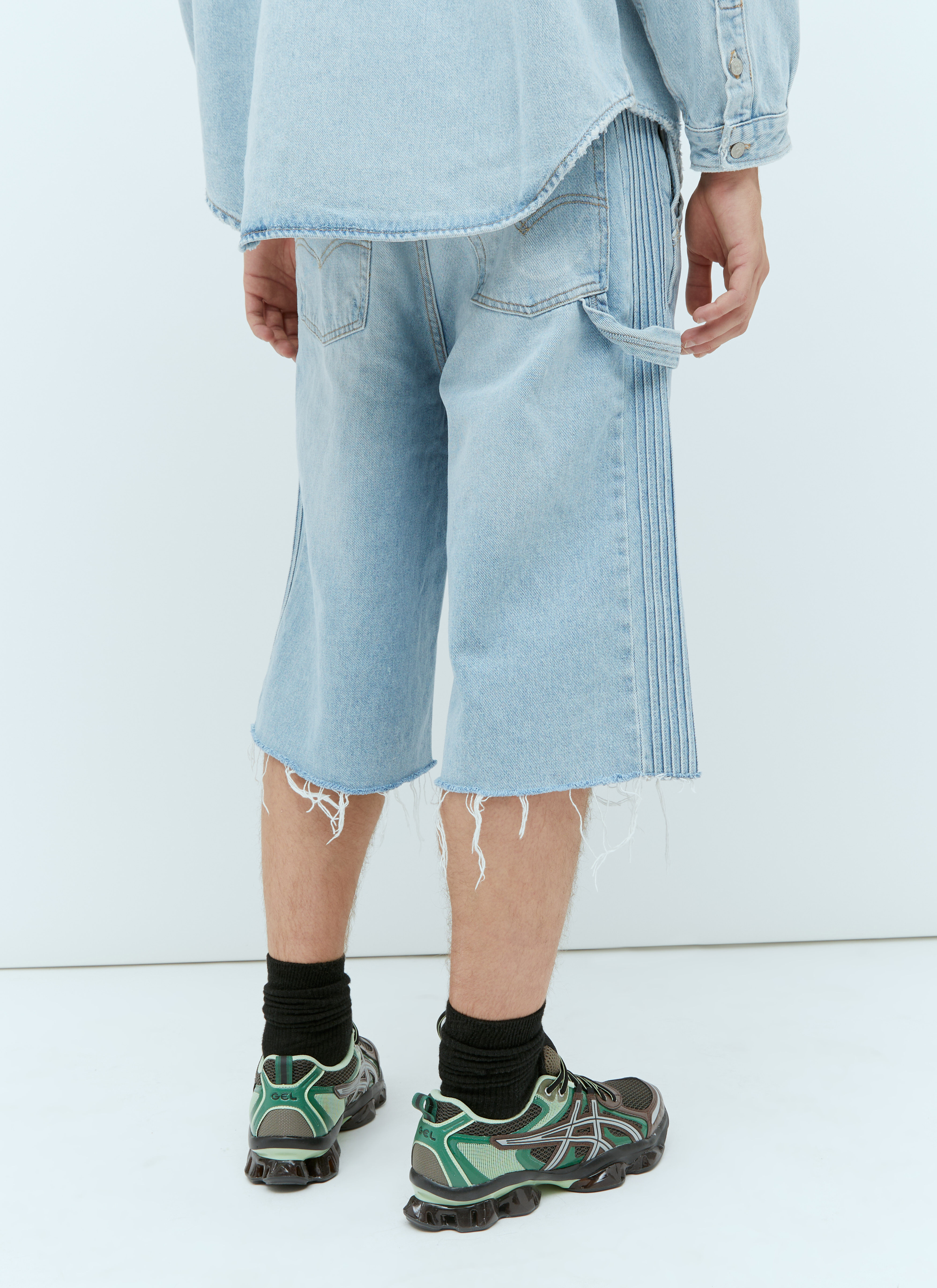 ERL Men's' x Levis Denim Bermuda Shorts in Blue | LN-CC®
