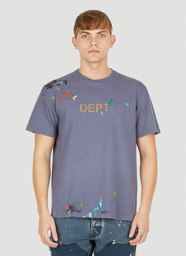 Gallery Dept. Glitter Logo T-Shirt Blue gdp0150004