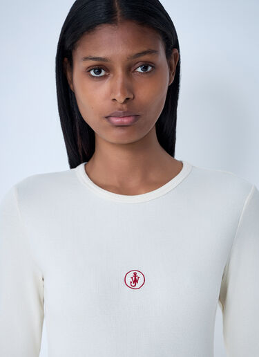 Logo Motif T-Shirt JW Anderson Logo Motif T-Shirt White jwa0261004