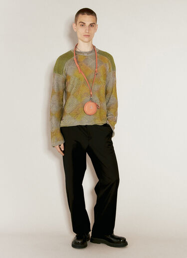 Vivienne Westwood ロゴプレート Saffiano ストラップ オレンジ vvw0156017
