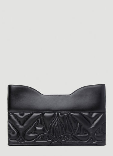 Alexander McQueen Bow Zip Pouch Black amq0251012