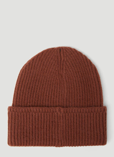 Stüssy Logo Embroidery Beanie Hat Brown sts0151027