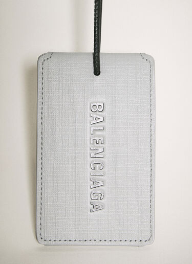 Balenciaga Logo Print Tag Grey bal0258030
