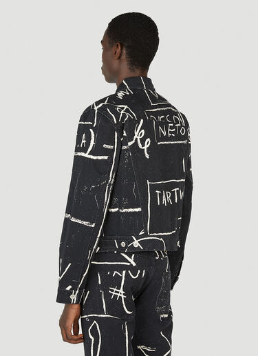 Honey Fucking Dijon Basquiat Denim Jacket Black hdj0352001