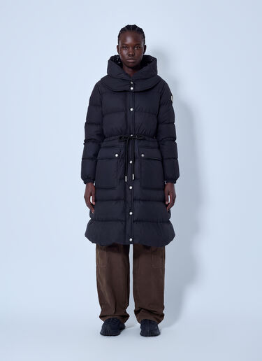 LN-CC® - Moncler: Pic Hooded Long Down Coat - Black Moncler Pic Hooded Long Down Coat Black mon0266050