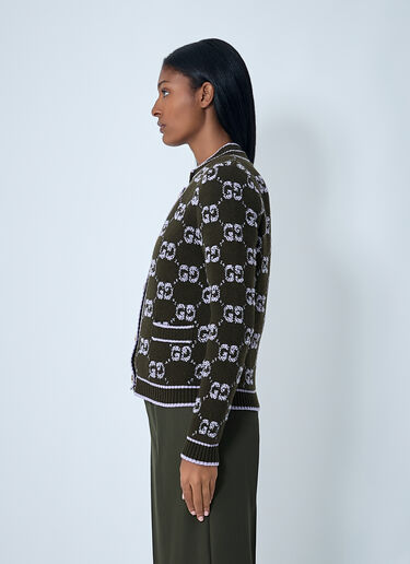 GG Jacquard Wool Bouclé Cardigan Gucci GG Jacquard Wool Bouclé Cardigan Black guc0261108