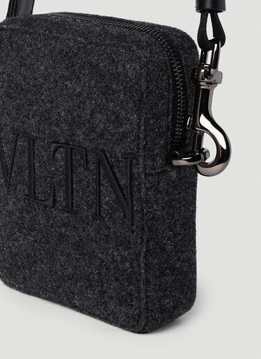 Valentino VLTN Ecolab Small Crossbody Bag Dark Grey val0149035