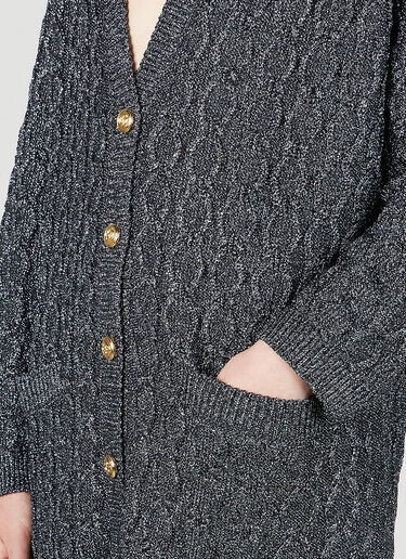 Lurex Cardigan Gucci Lurex Cardigan Grey guc0251295