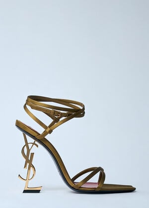 Saint Laurent Opyum Heel Sandals Gold sla0259029