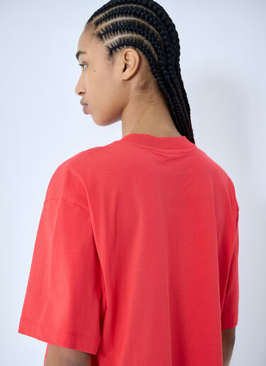 Marni Logo Print T-shirt Red mni0259012