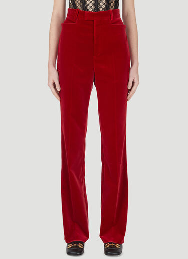 Gucci Velvet Suit Pants Red guc0247061