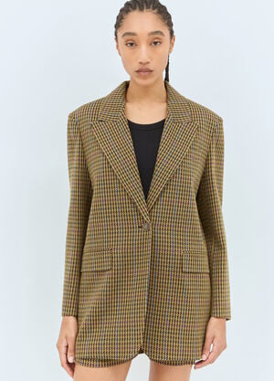 Max Mara Oversized Pied de Poule Blazer Brown max0258015