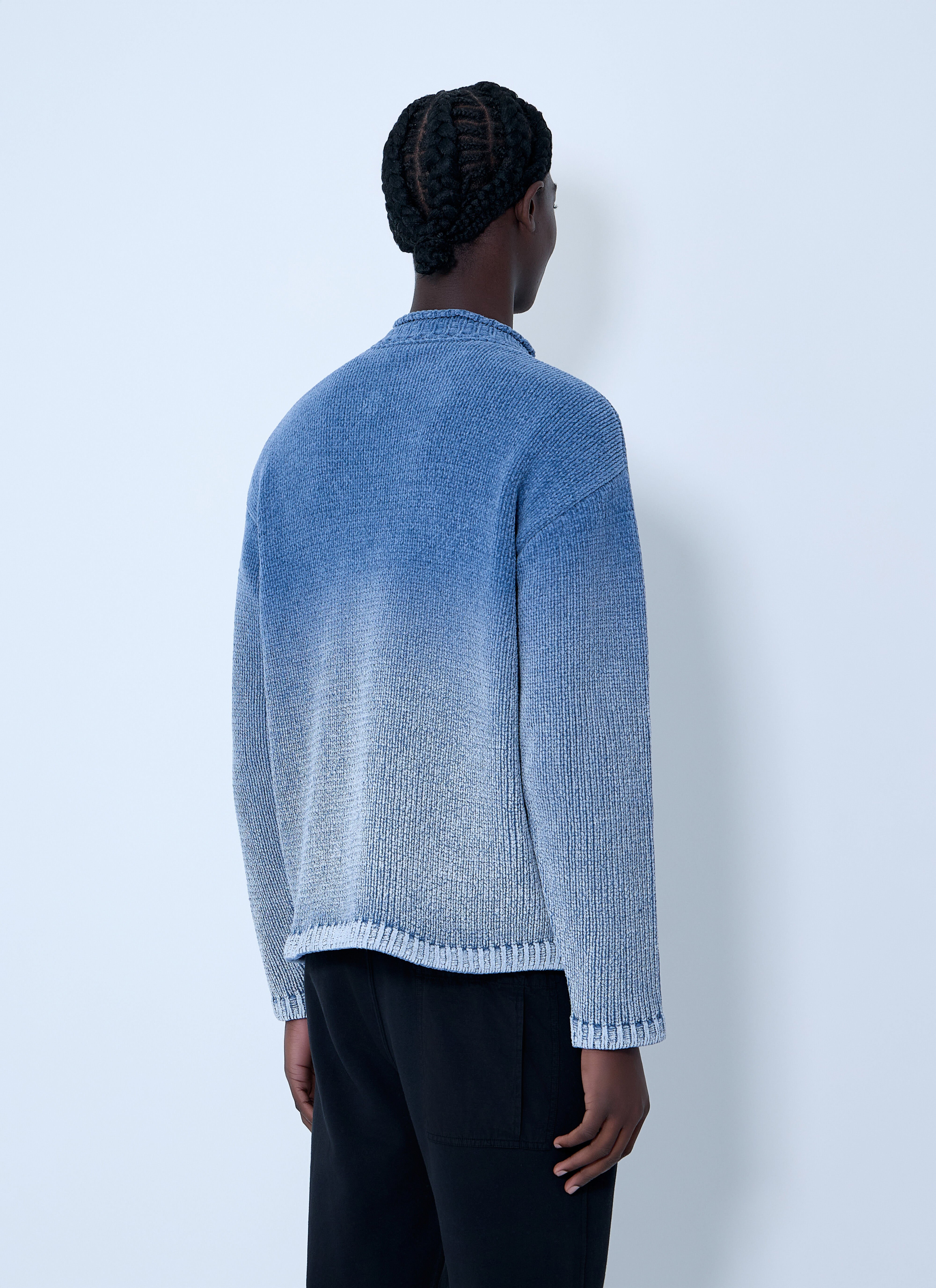 Stone Island Men's' Ombre Knit Sweater in Dark Blue | LN-CC®