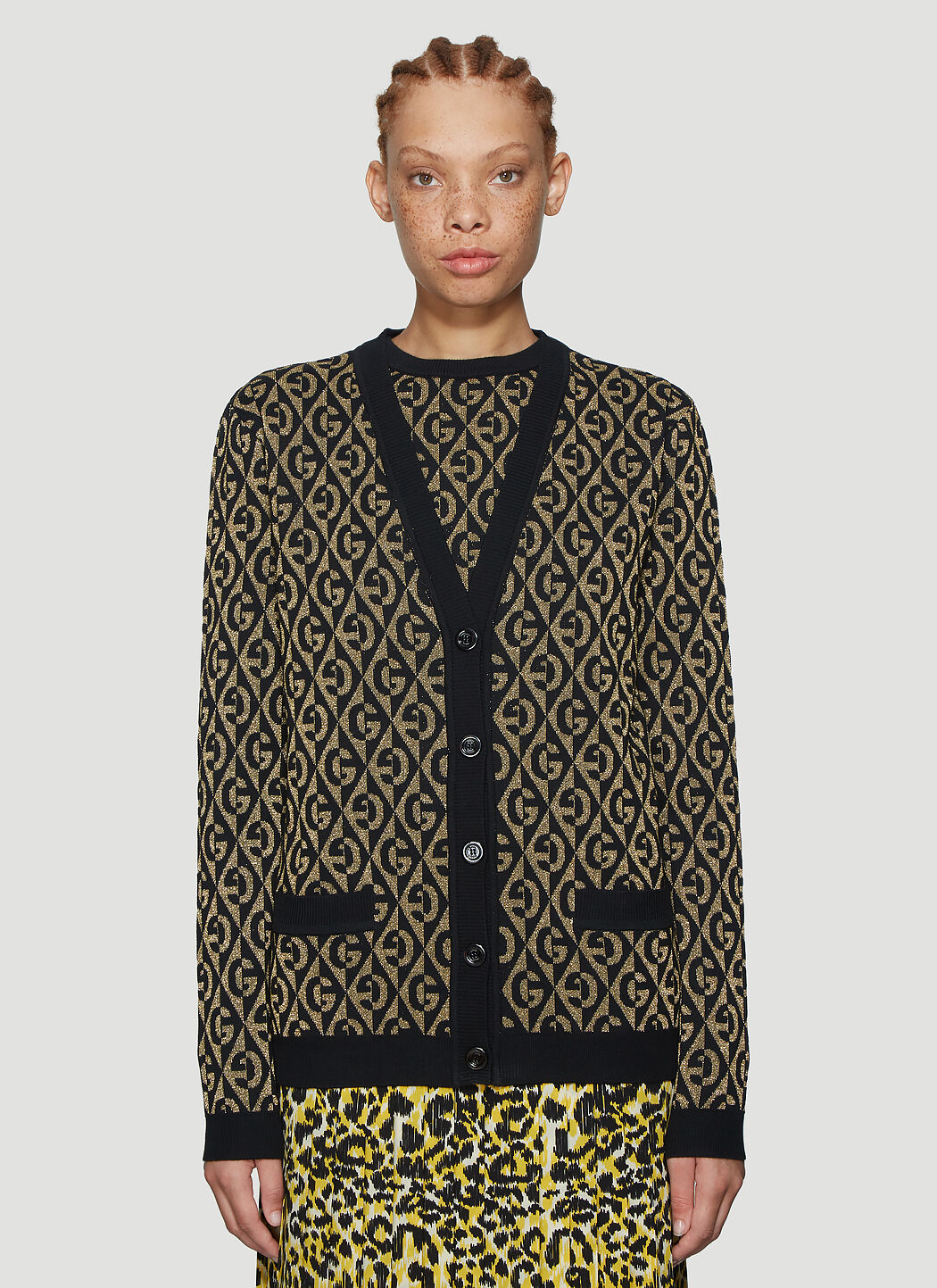 Gucci gold new arrivals cardigan