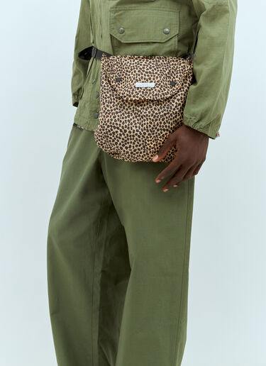 Engineered Garments Leopard Print Shoulder Bag Brown egg0156016
