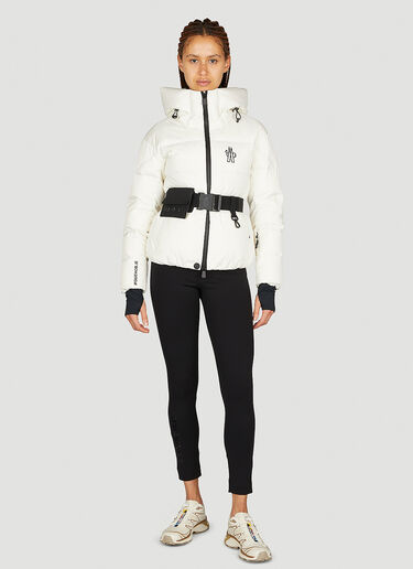 Moncler Grenoble Bouquetin Belted Padded Jacket White mog0253005