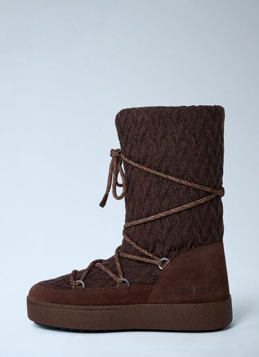 Ltrack Low Knit Boots Moon Boot x GUEST IN RESIDENCE Ltrack Low Knit Boots Brown mbg0364008