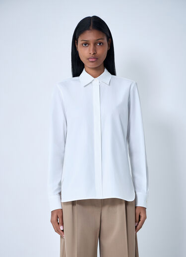 Max Mara Cotton Shirt White max0263022