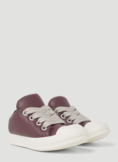 Rick Owens Jumbo Laces Padded Sneakers Burgundy ric0253042
