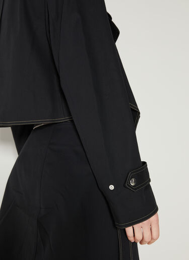 Helmut Lang Cropped Trench Jacket Black hlm0253004