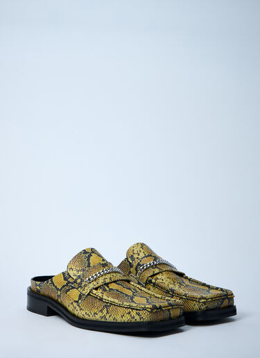 Martine Rose Loafer Mules Yellow mtr0159016