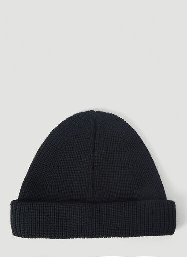 Vetements Logo Beanie Hat Black vet0146028