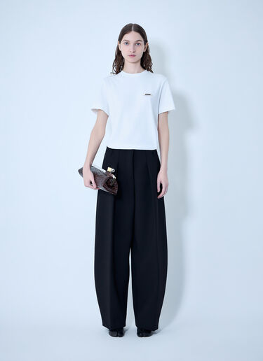 Jacquemus Gros Grain T-Shirt White jac0264023