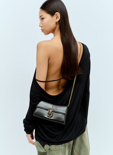 Marc Jacobs The St. Marc Chain Wallet Shoulder Bag Black mcj0255023