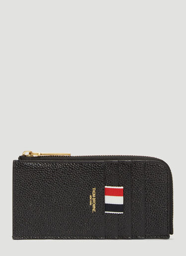 Thom Browne HALF ZIP HOLDER Black thb0132038