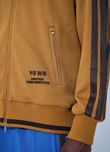 LN-CC® - Y-3 X WB: Track Zipped Jacket - Brown Y-3 X WB Track Zipped Jacket Brown ywb0364001