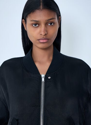 Rick Owens Oversized Bomber Jacket Black ric0263044