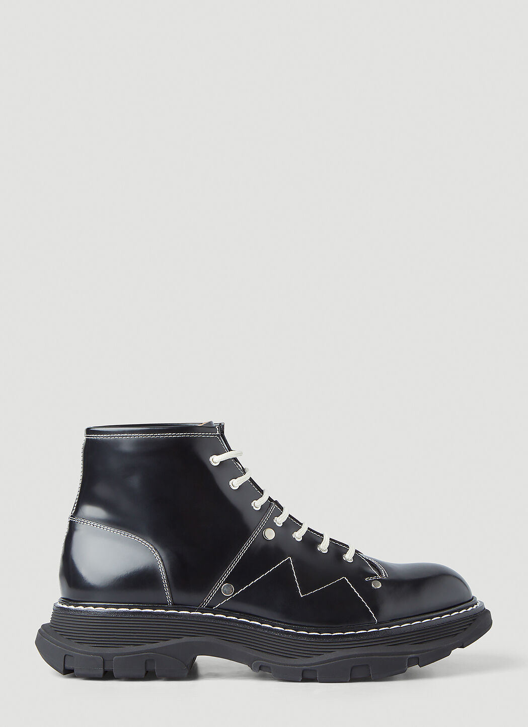 Alexander mcqueen lace up boots sales