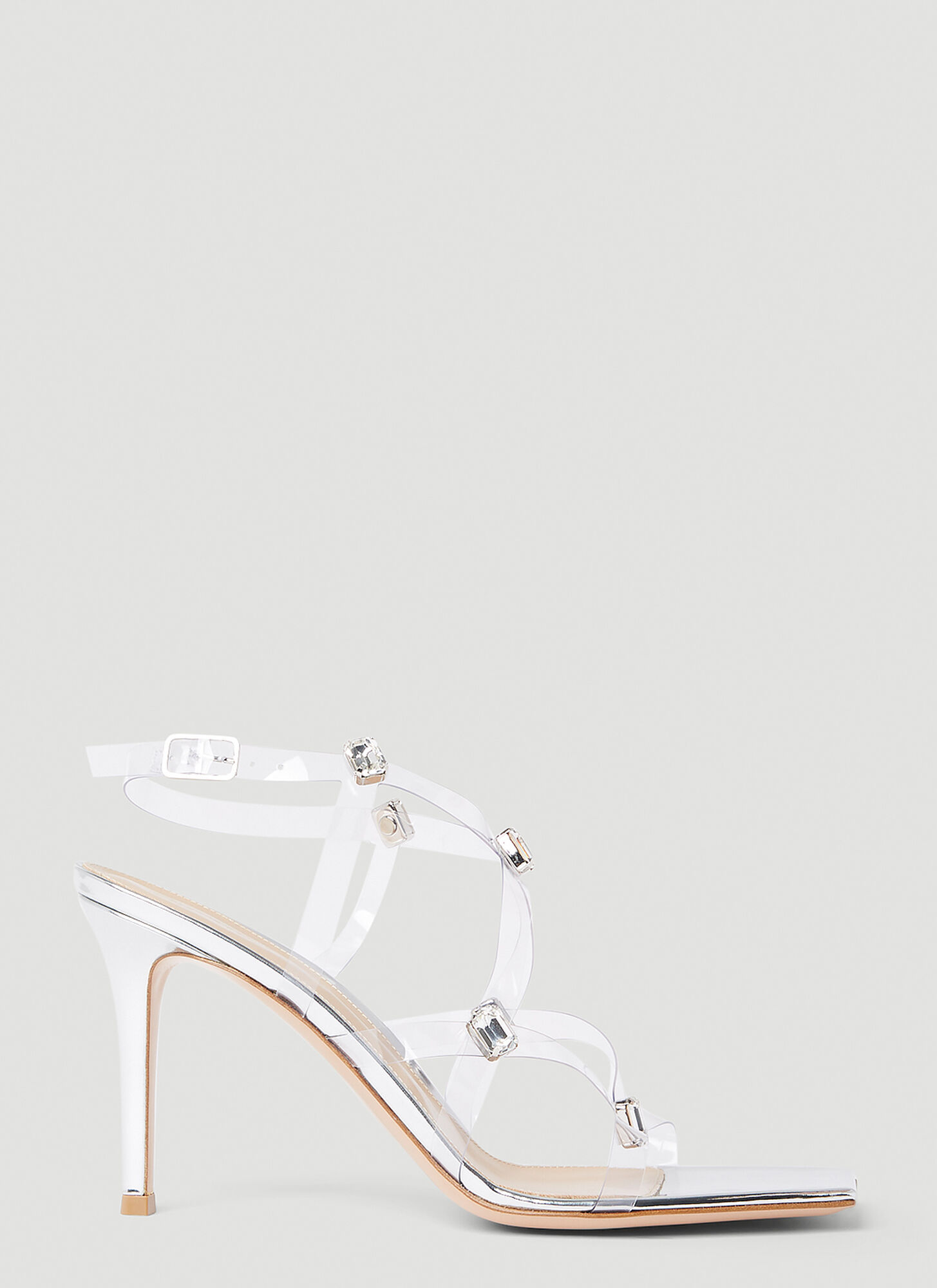 Gianvito Rossi Synthetic Fibers Shoes In Silver