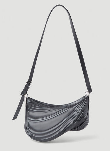 Mugler 中号 Spiral Curve 01 单肩包 黑色 mug0252045