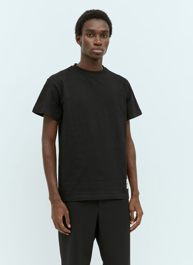 Set Of Three Short Sleeve T-Shirt Jil Sander+ Set Of Three Short Sleeve T-Shirt Black jsp0156004
