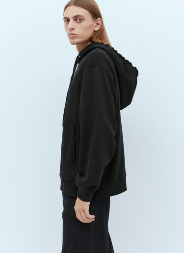 Dries Van Noten 드로스트링 후드 스웨트셔츠 블랙 dvn0154020