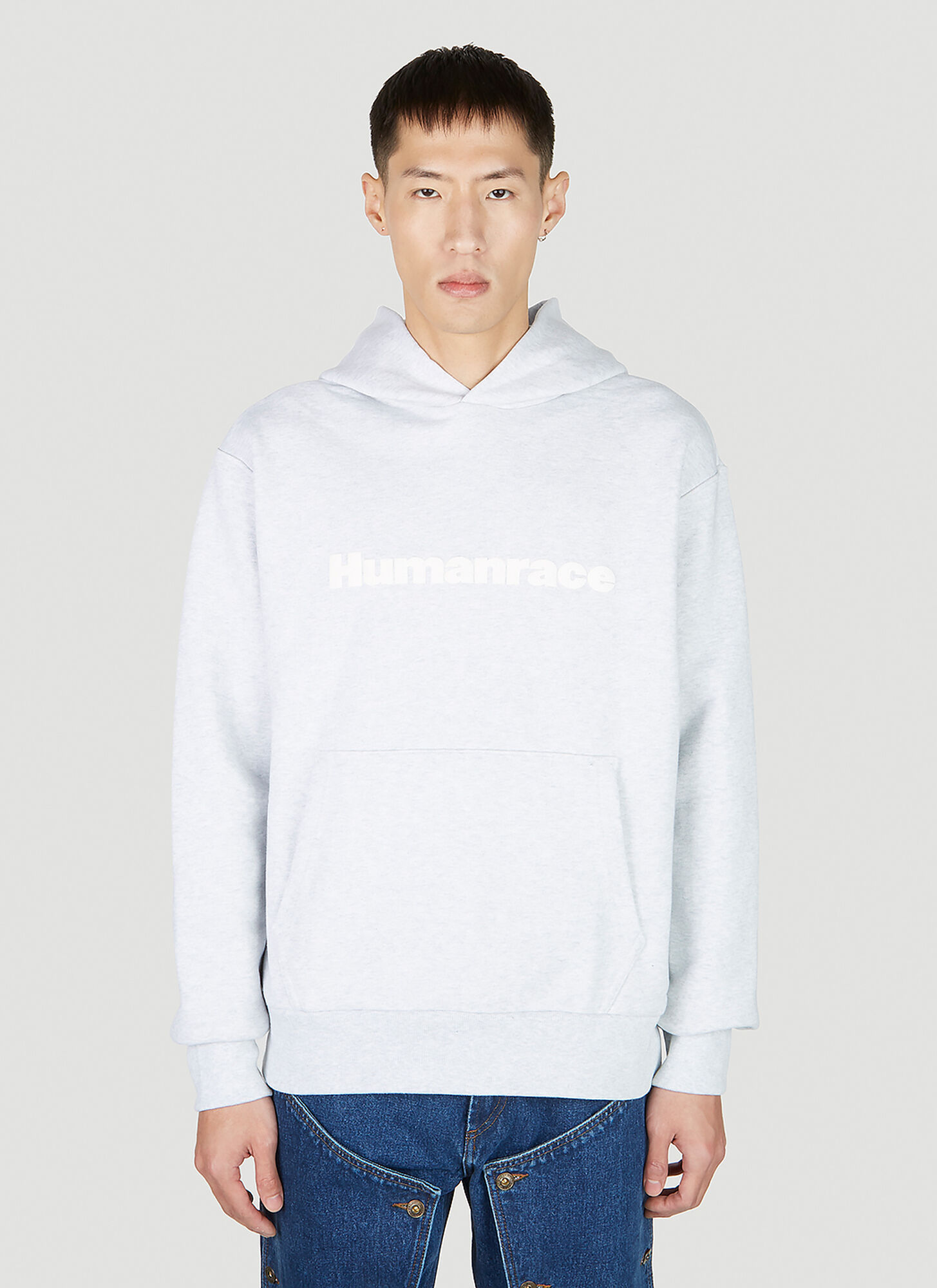 Adidas X Humanrace Basics Hooded Sweatshirt In Grey