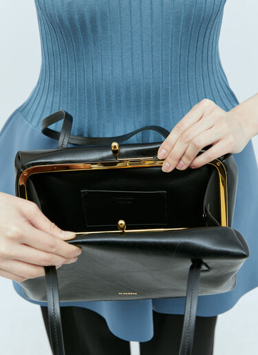 Jil Sander 小号 Goji 手提包 黑 jil0256014