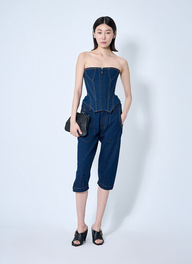 Vivienne Westwood Denim Cobrax Corset Blue vvw0260009