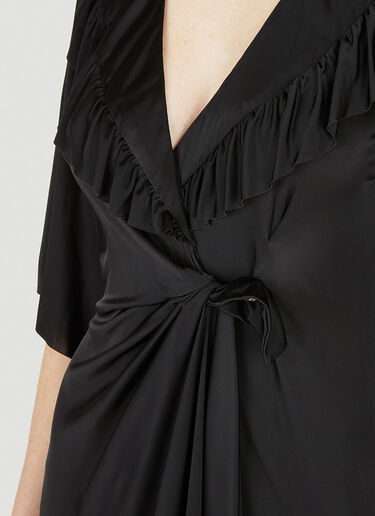 VETEMENTS Blackout Jersey Wrap Dress Black vet0247019