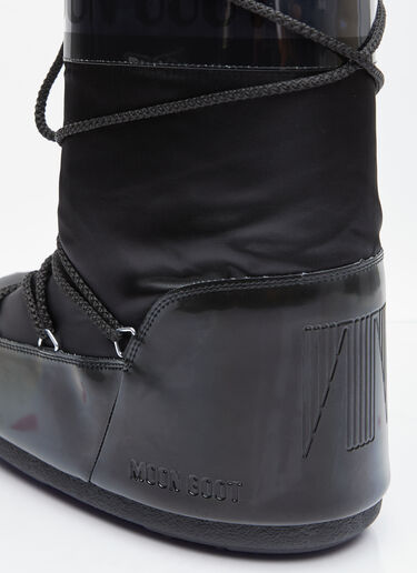 Moon Boot Icon Glance Satin Boots Black mnb0354006