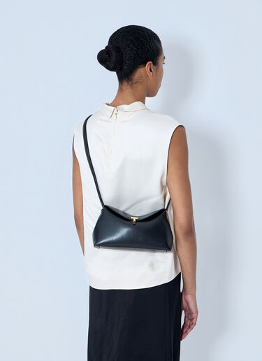 TOTEME T-Lock Leather Clutch Black tot0256037
