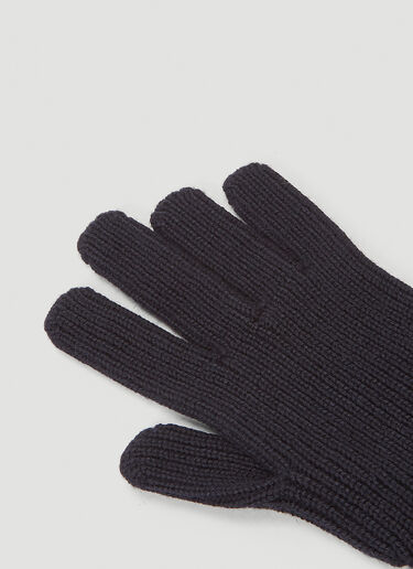 Logo Motif Gloves Moncler Logo Motif Gloves Blue mon0142034