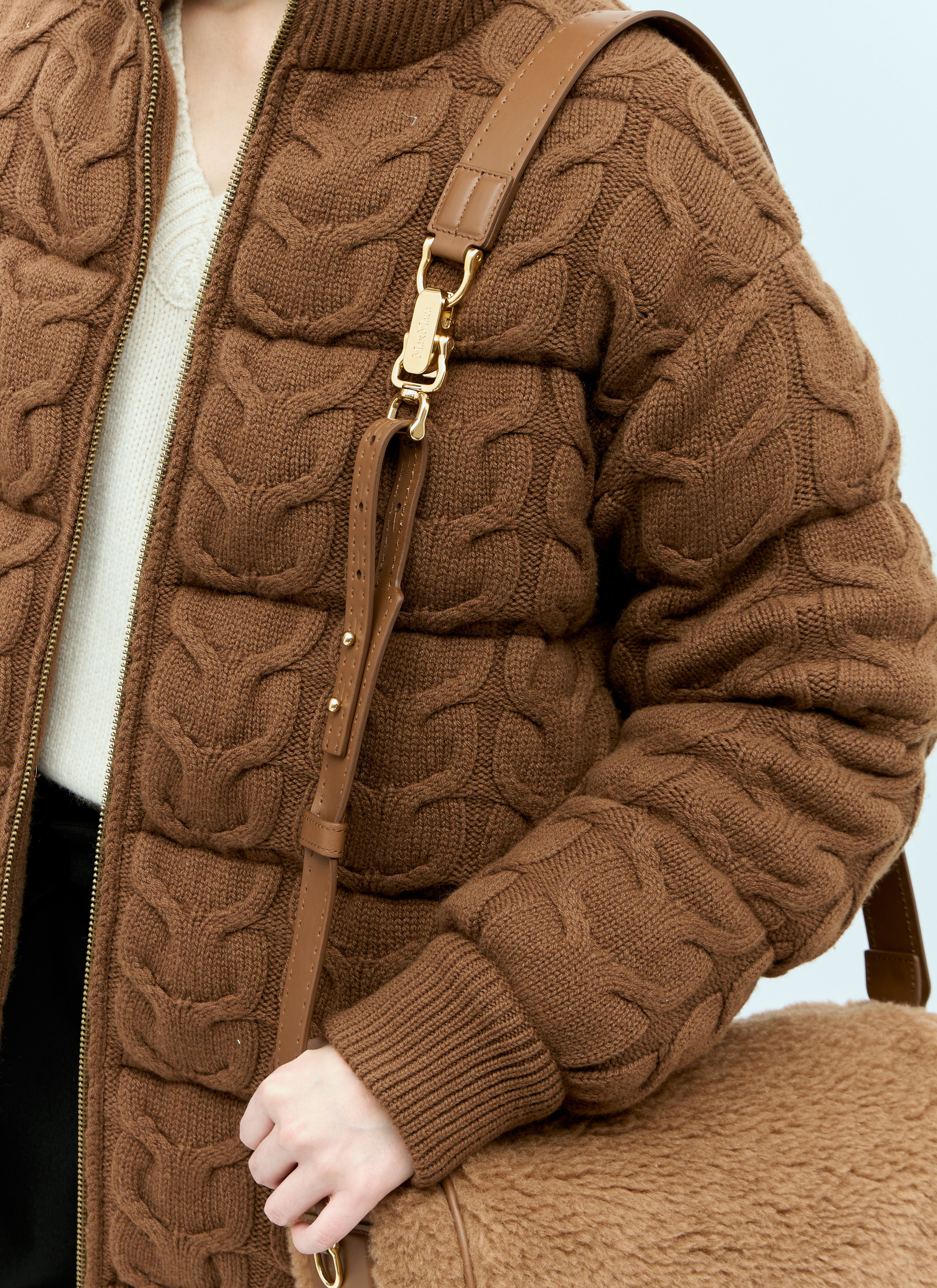 Max Mara Women's' Medium Teddy Shoulder Bag in Camel | LN-CC®
