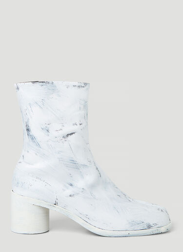 Maison Margiela Tabi Painted Ankle Boots White mla0145026