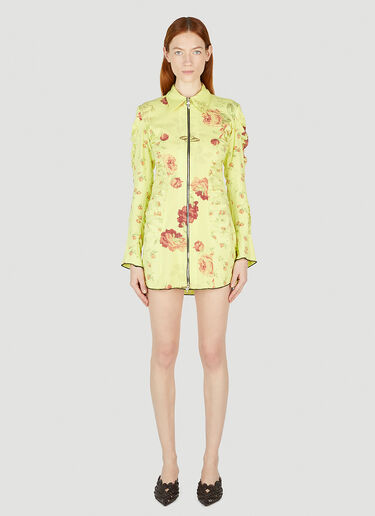 Rave Review Embla Flower Mini Dress Yellow rav0252008