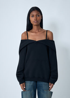 MM6 Maison Margiela Hooded Sweatshirt Black mmm0261005