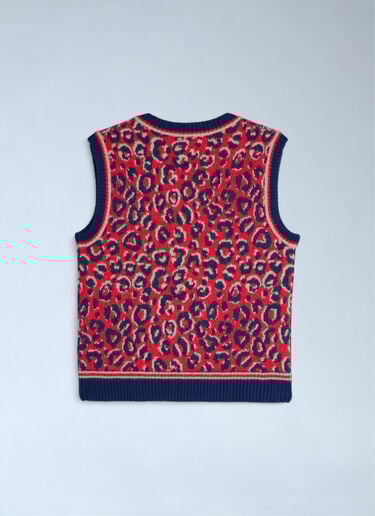 Jacquard Sweater Vest adidas by Wales Bonner Jacquard Sweater Vest Red awb0363003