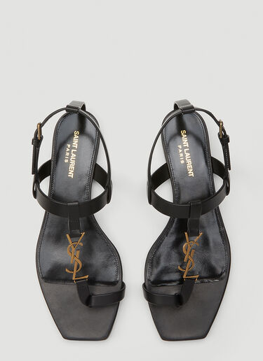 Saint Laurent Cassandra Sandals Black sla0244017